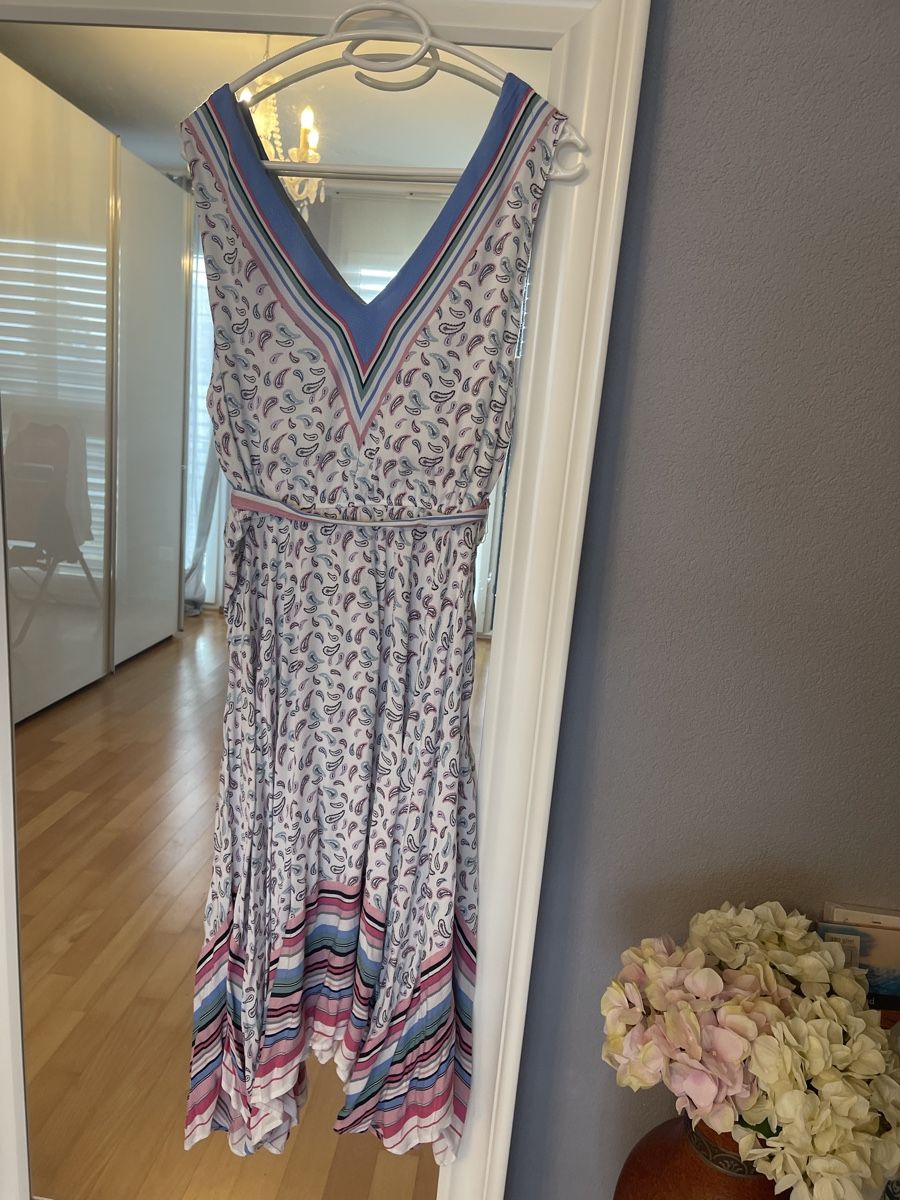 Tom Tailor Kleider: Tom Tailor Sommerkleid Gr. 40/42 blau/rosa – Gebraucht aus Adliswil von JadrankaR 1