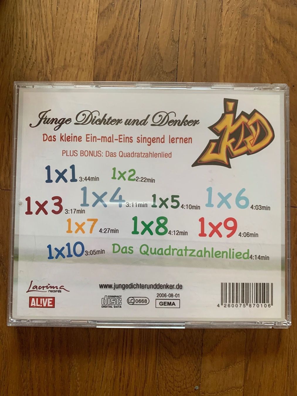 Bücher: Das kleine 1x1 singend lernen CD – Gebraucht aus Männedorf von Larimar4 1