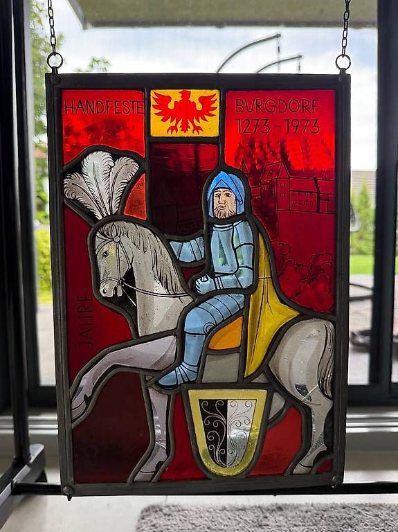 Altro in Antiquarato & Arte: Bundglass - Glasswappen Bild – Usato da Grenchen venduto da YoshiSan74 1