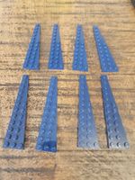 lego 47398 lot de 8 pièces Dark Blue Wedge, Plate 12 x 3
