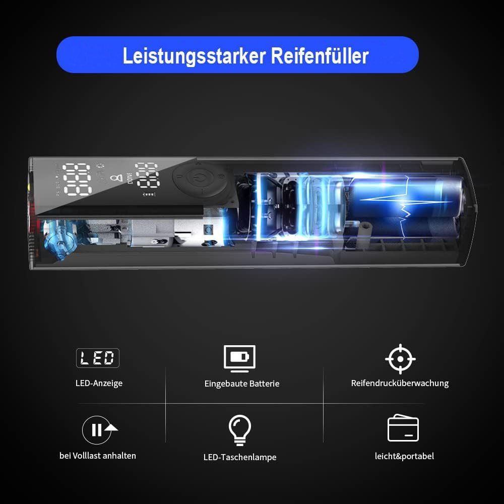 Kompressoren: Digitales Akku Kompressor Elektrisch Fahrradpumpe120~150PSI – Neu (gemäss Beschreibung) aus Thun von keller001 4