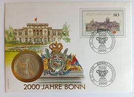 Numisbrief 2000 Jahre Bonn mit 10 DM Silbermünze ab 1 Fr.