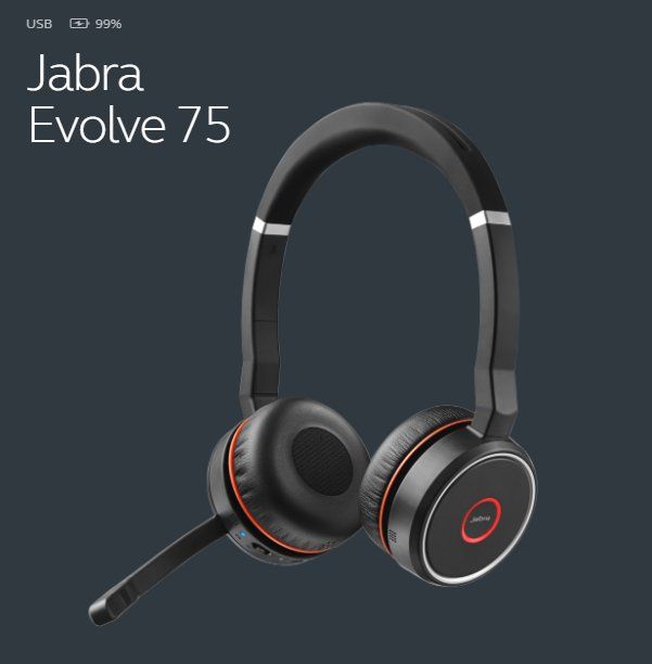 Jabra Kopfhörer: Jabra Evolve 75 Duo Kopfhörer ANC – Gebraucht aus Dagmersellen von patriceee01 4