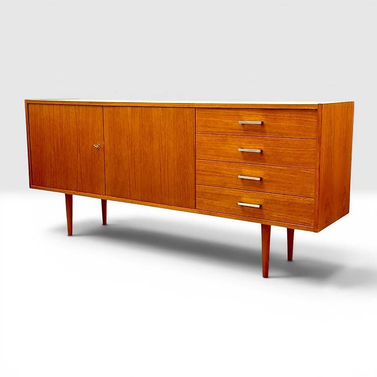 Commodes: Mid Century teak Sideboard by Wohnbedarf – D'occasion à basel par vintory.ch 3