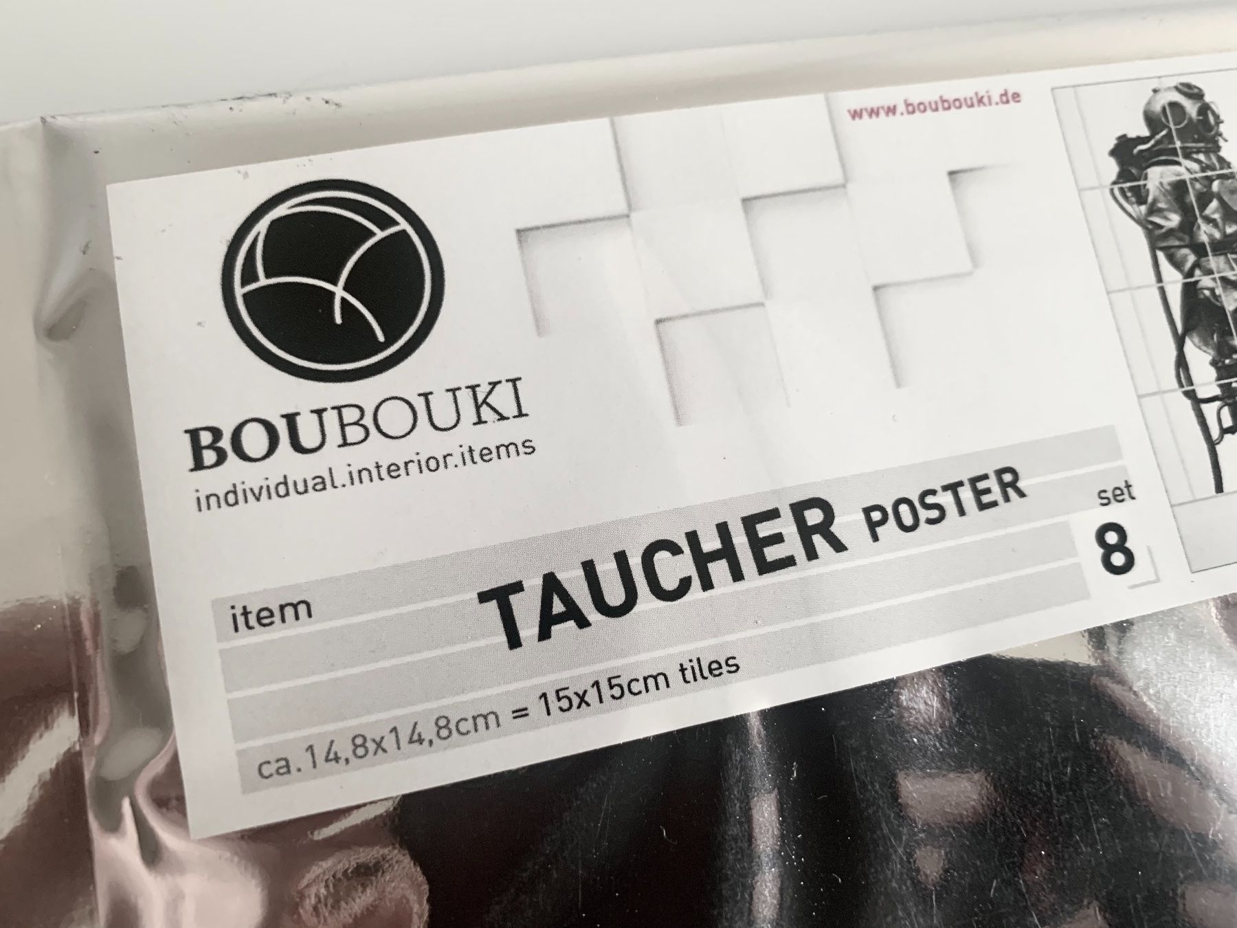 Aufkleber: 8er Set Fliesenkleber / Taucher – Neu und originalverpackt aus Bern von Fraeuleinhonig 2