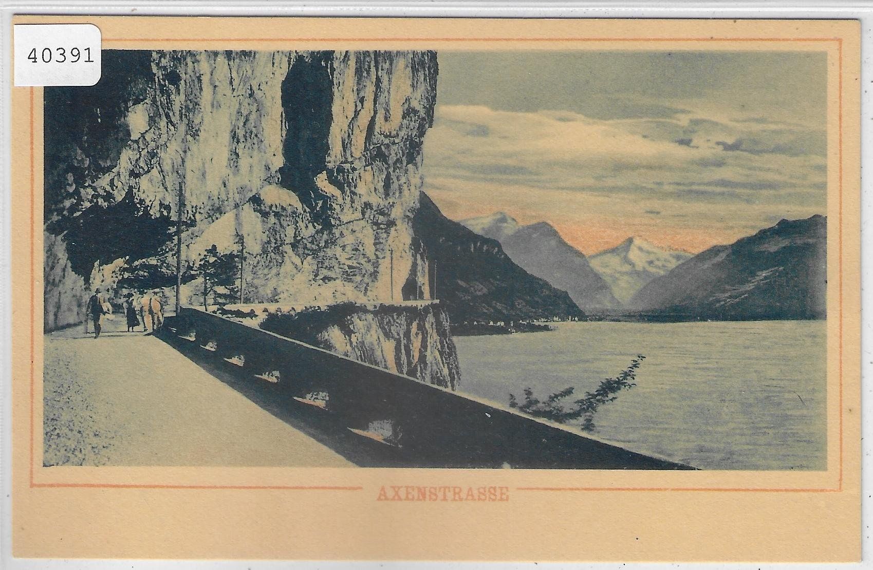 Cartoline postali: Axenstrasse - animee belebt - coloriert – Usato da Ettingen venduto da Kartenplanet
