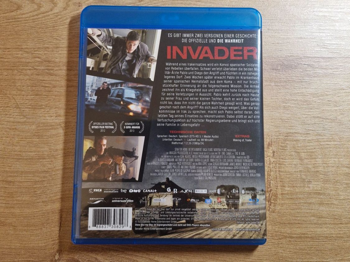 Tutti i DVDs: Invader (2012) Bluray – Usato da Pfungen venduto da Whitie 1
