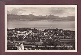 LAUSANNE - Vue sur la Gare et Le lac