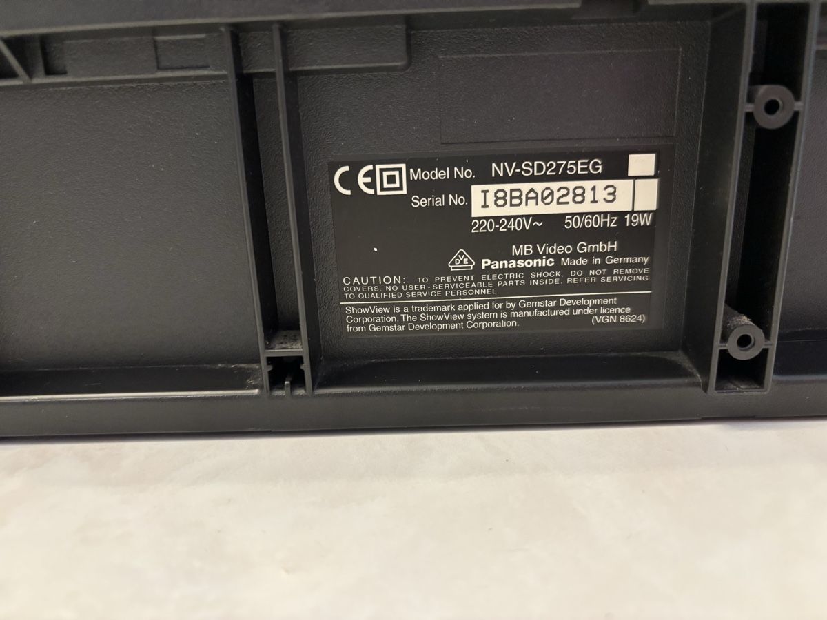 Panasonic Registratori: Panasonic Videorecorder NV-SD275 – Usato da Zufikon venduto da eskilt 4