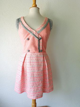 KLEID DRESS S EL ARMARIO DE LULU S SPANIEN 36 TOP mit TASCHE