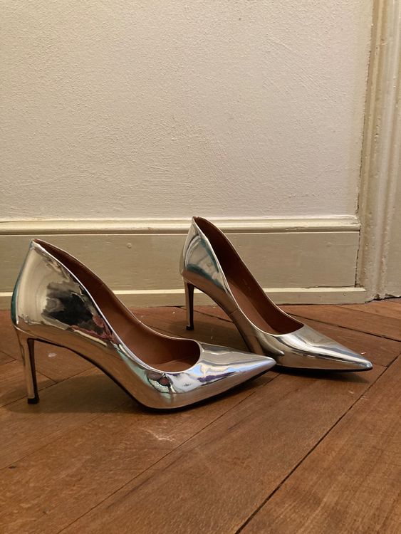 Escarpins De Soirée Pailletés Bordeaux - Taille 38.5 - Marque W'S Shoes - Neuf Dans Sa Boîte