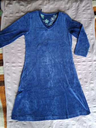blaues samtkleid S gudrun sjödén