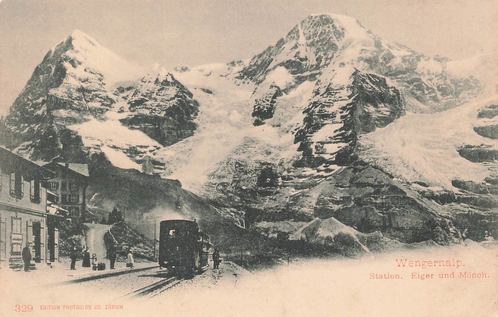 Ansichtskarten: Lauterbrunnen BE Wengernalp Bahnhof Eiger Mönch – Gebraucht aus Biasca von Blenio71