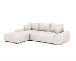 Ecksofa Schlaffunktion TRAVIS links beige - Gratis Versand