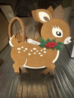 Süsses Reh Deko Weihnachten Filz Korb 🦌🎁🎄