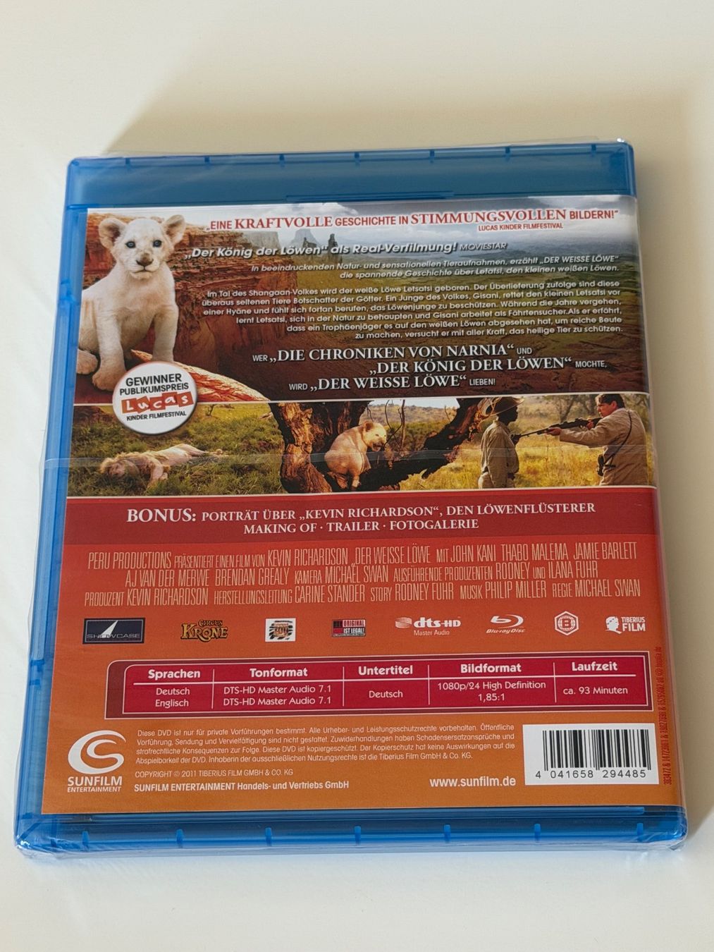 Tutti i DVDs: Der Weisse Löwe Blu-ray neu originalverpackt – Nuovo e nell'imballaggio originale da Altstätten SG venduto da sheamus 1