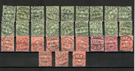 CH - Ziffermuster - kleines Lot Vollstempel