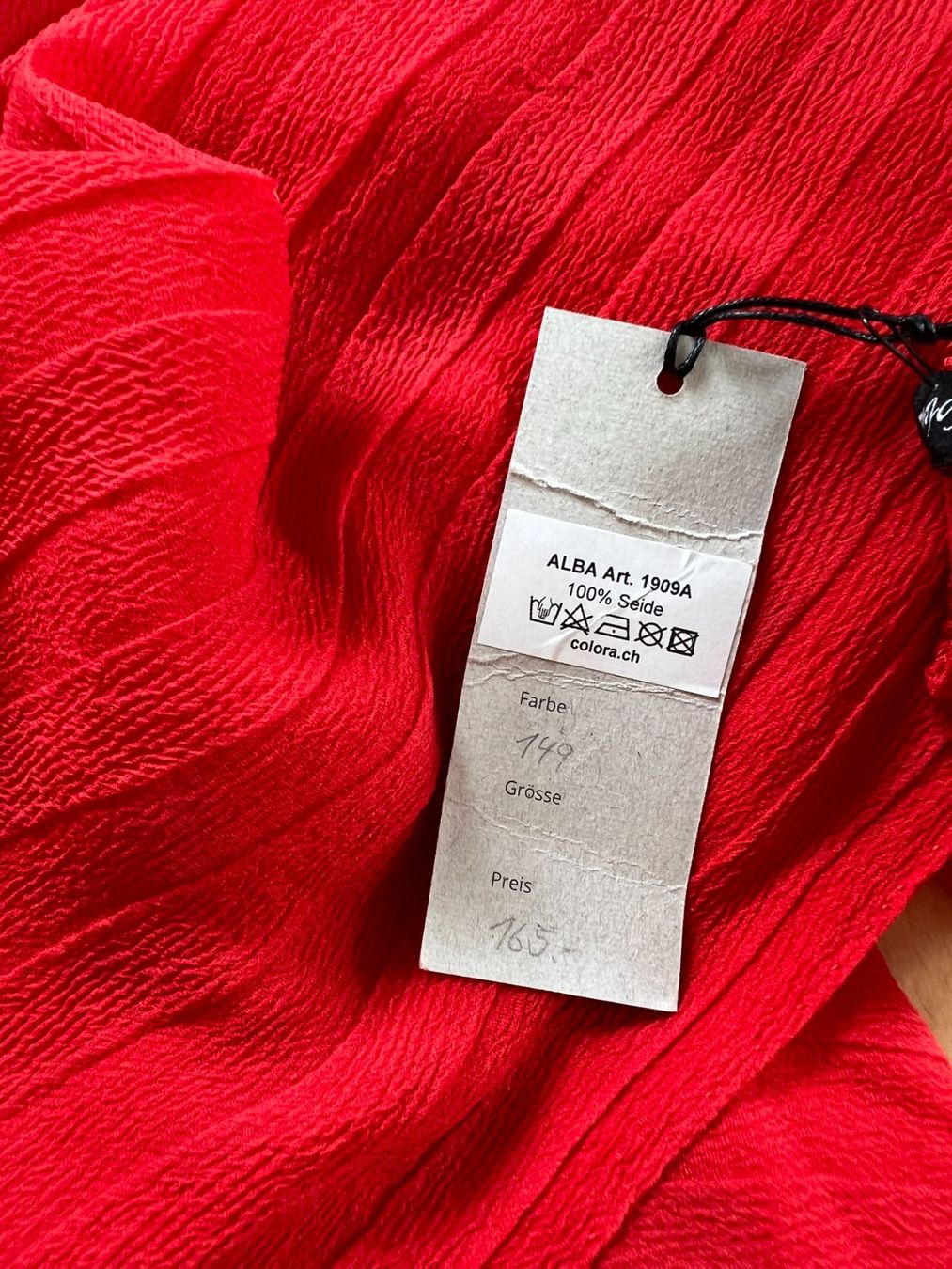 Colora Foulard & Sciarpe: Colora Schal / Foulard, 100% Seide, Rot, NEU – Nuovo e nell'imballaggio originale da Worb venduto da farben20zauber 1