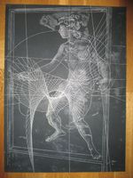 HANS ERNI LITHOGRAPHIE AUF FESTEM PAPIER GRÖSSE 63X46CM