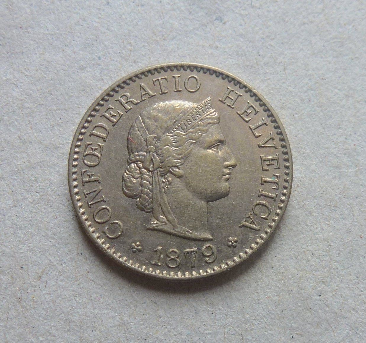 Tutti le monete: ++ 5 Rappen 1879, gute Erhaltung – Usato da Walkringen venduto da Casablanca777