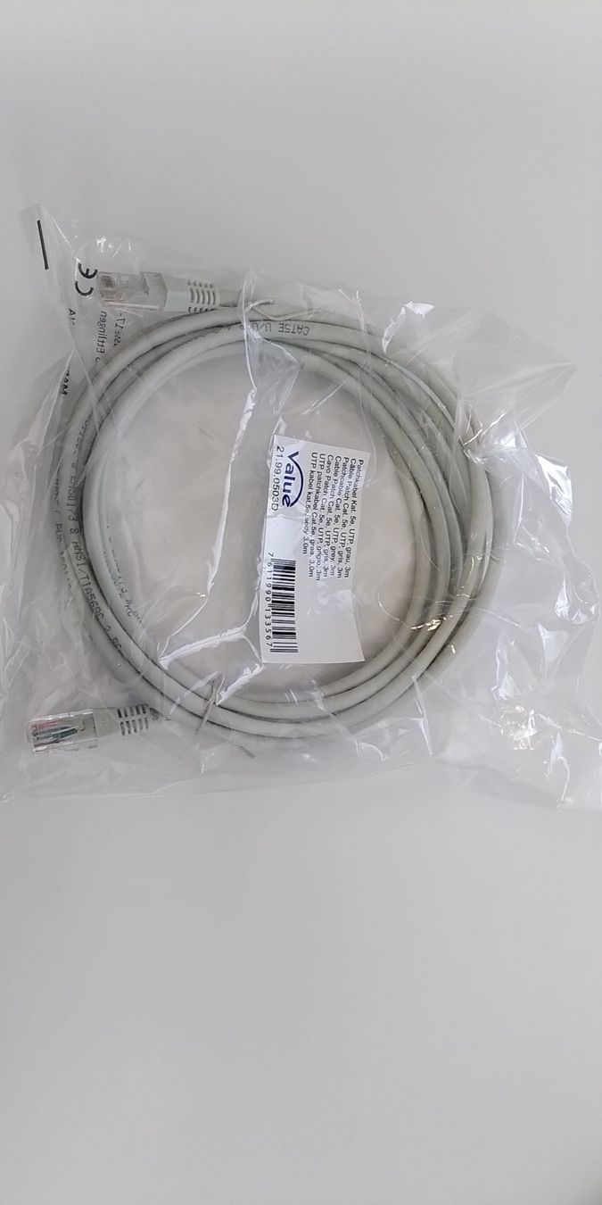 Cavi: 64x Câbles Ethernet Value 3m UTP CAT5 – Nuovo e nell'imballaggio originale da Tramelan venduto da Virtualcomputer