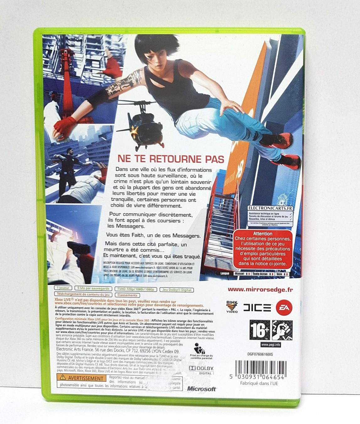 Microsoft Giochi: Mirror's Edge XB 360 – Usato da Schüpfheim venduto da Games_Spielkonsolen 3