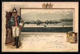 Litho Chiemsee, Gesamtansicht der Frauen