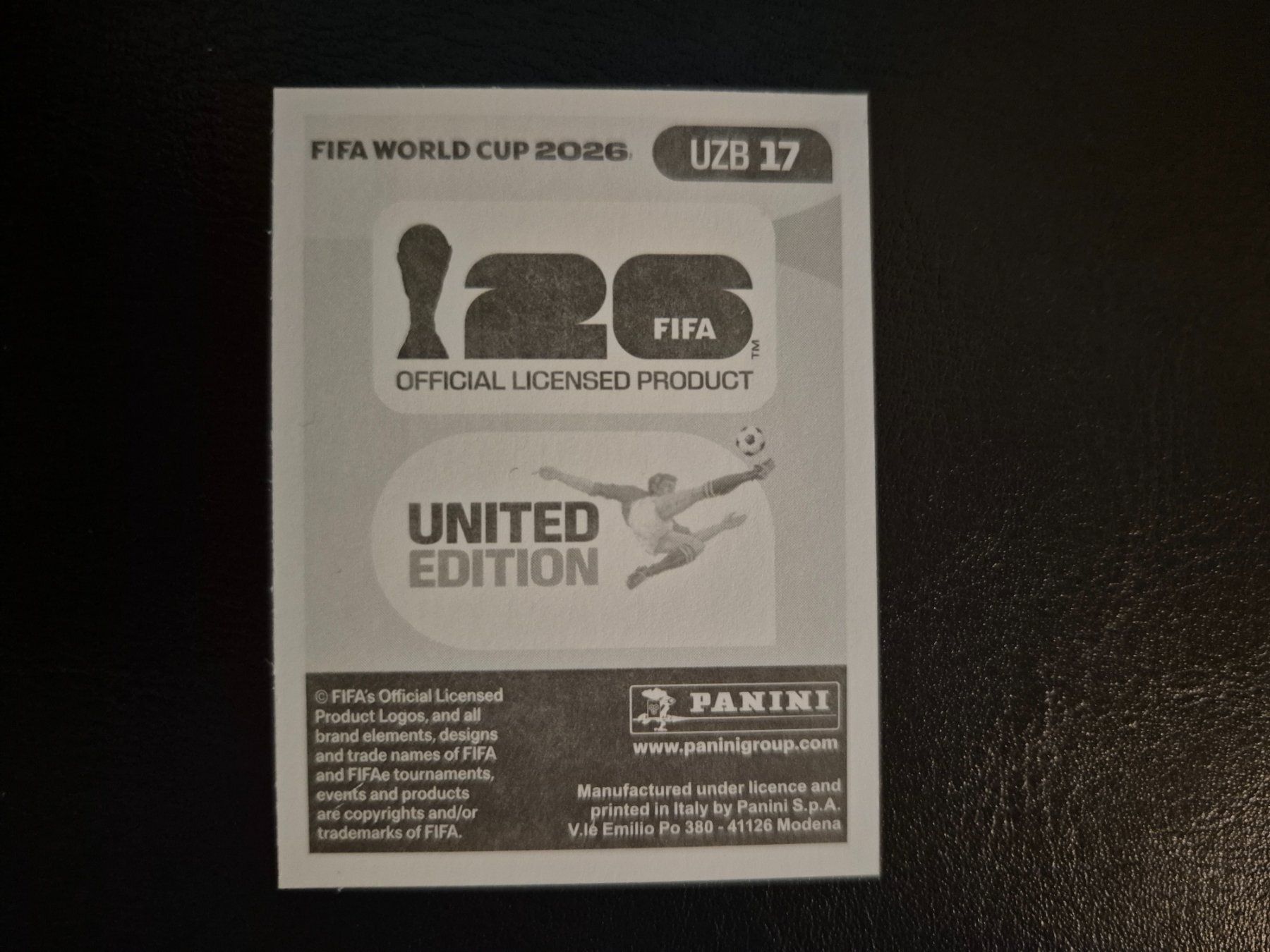 Panini Carte collezionabili: Panini WM 26 UZB 17 – Nuovo (secondo la descrizione) da Rorschacherberg venduto da AJ3108 1