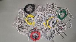 über 50 Stück Netzwerkkabel, diverse Farben gebraucht