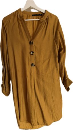 Zara Kleid, Gr. M, Senfgelb