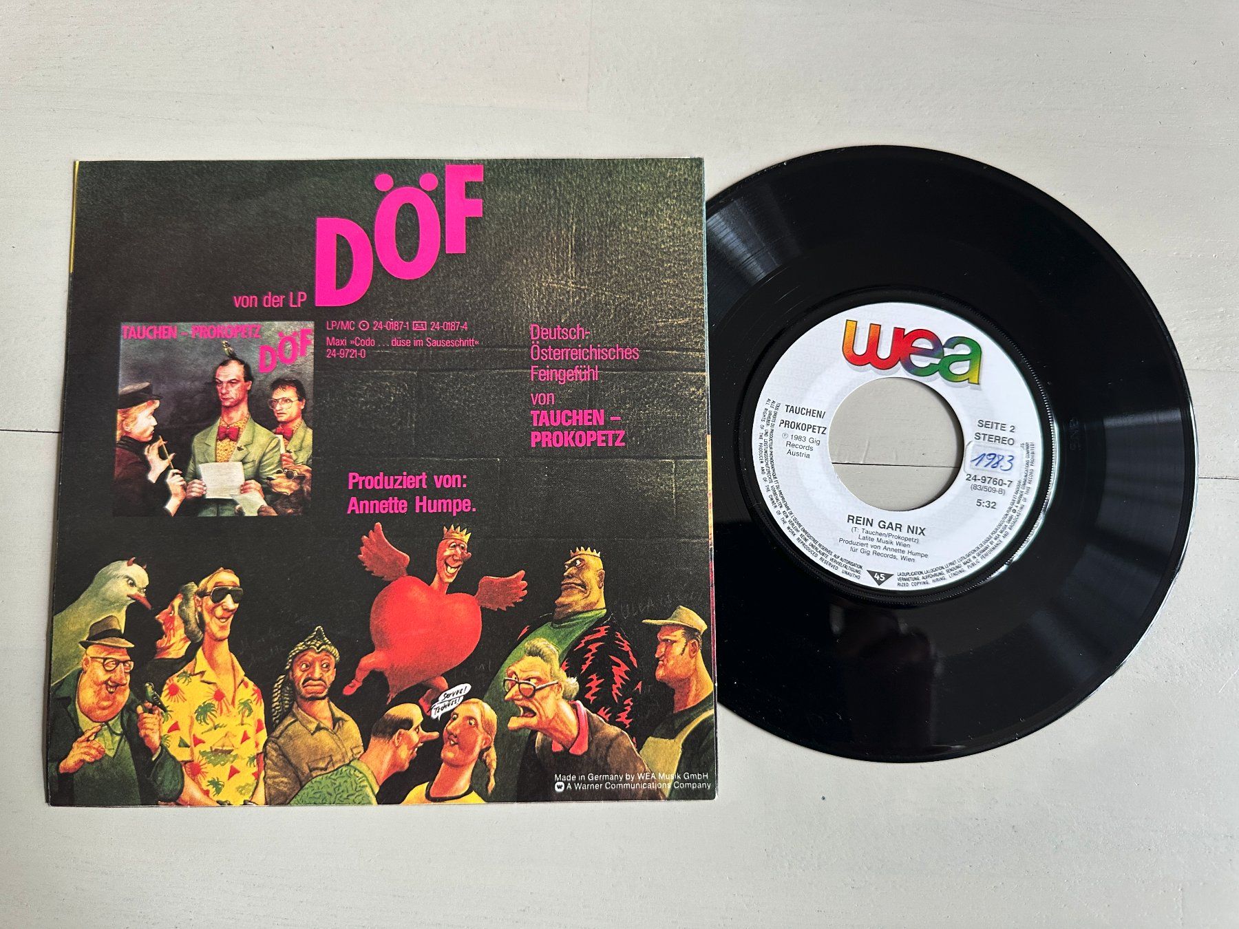Dischi in vinile: TAUCHEN PROKOPETZ DÖF Kult Single Codo düse Sauseschritt PS2 – Usato da Basel venduto da Partridge 1