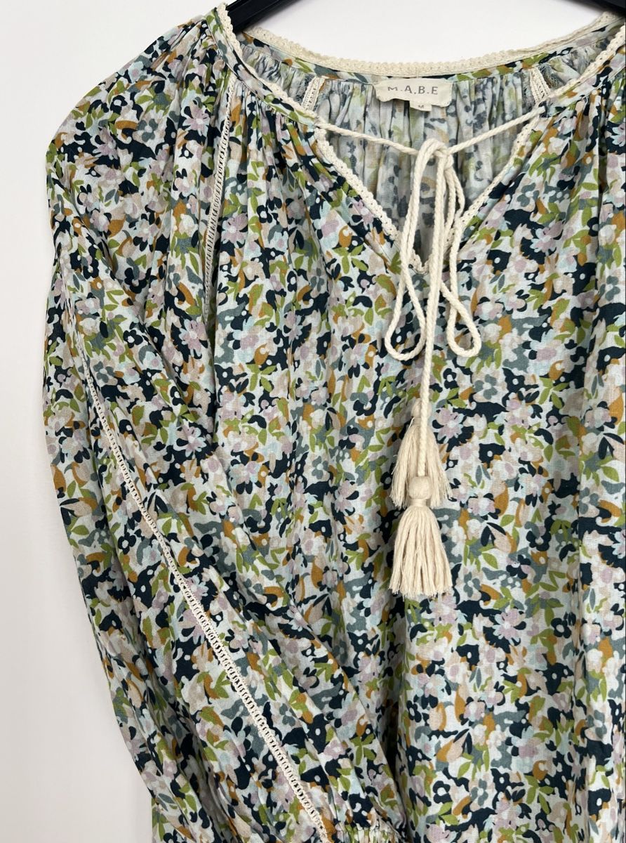 Camicette: M.A.B.E. Bluse Blumenmuster Grösse M – Usato da Uster venduto da Family_Boutique 3