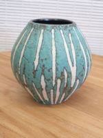 Keramik Vase Melonenoptik