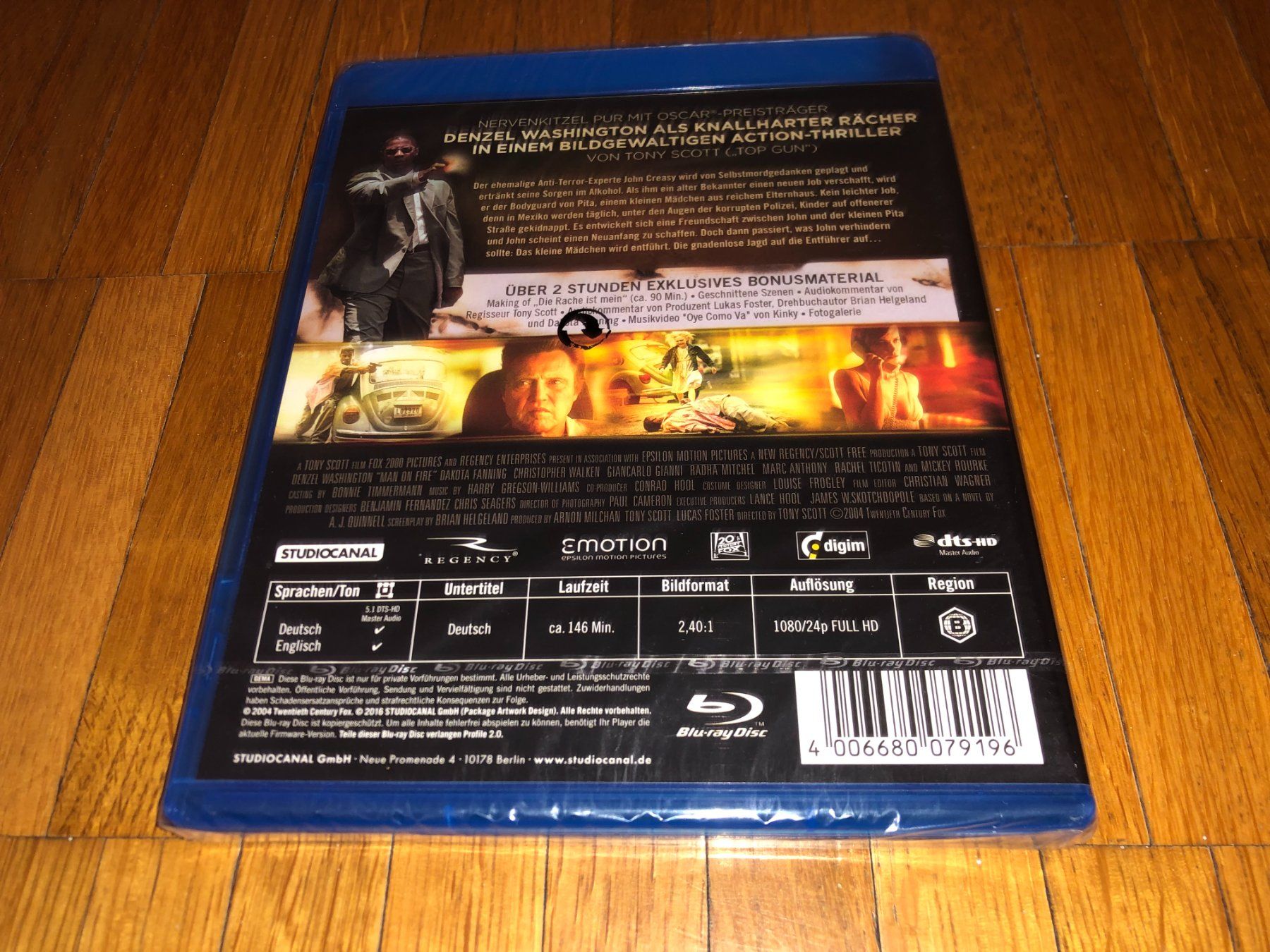 Tutti i DVDs: Man On Fire - BLU-RAY - UNCUT – Nuovo e nell'imballaggio originale da Basel venduto da havsok 1