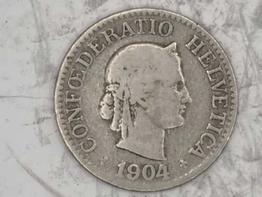Alle Münzen: 10 rappen 1904 – Gebraucht aus Bure von chap981