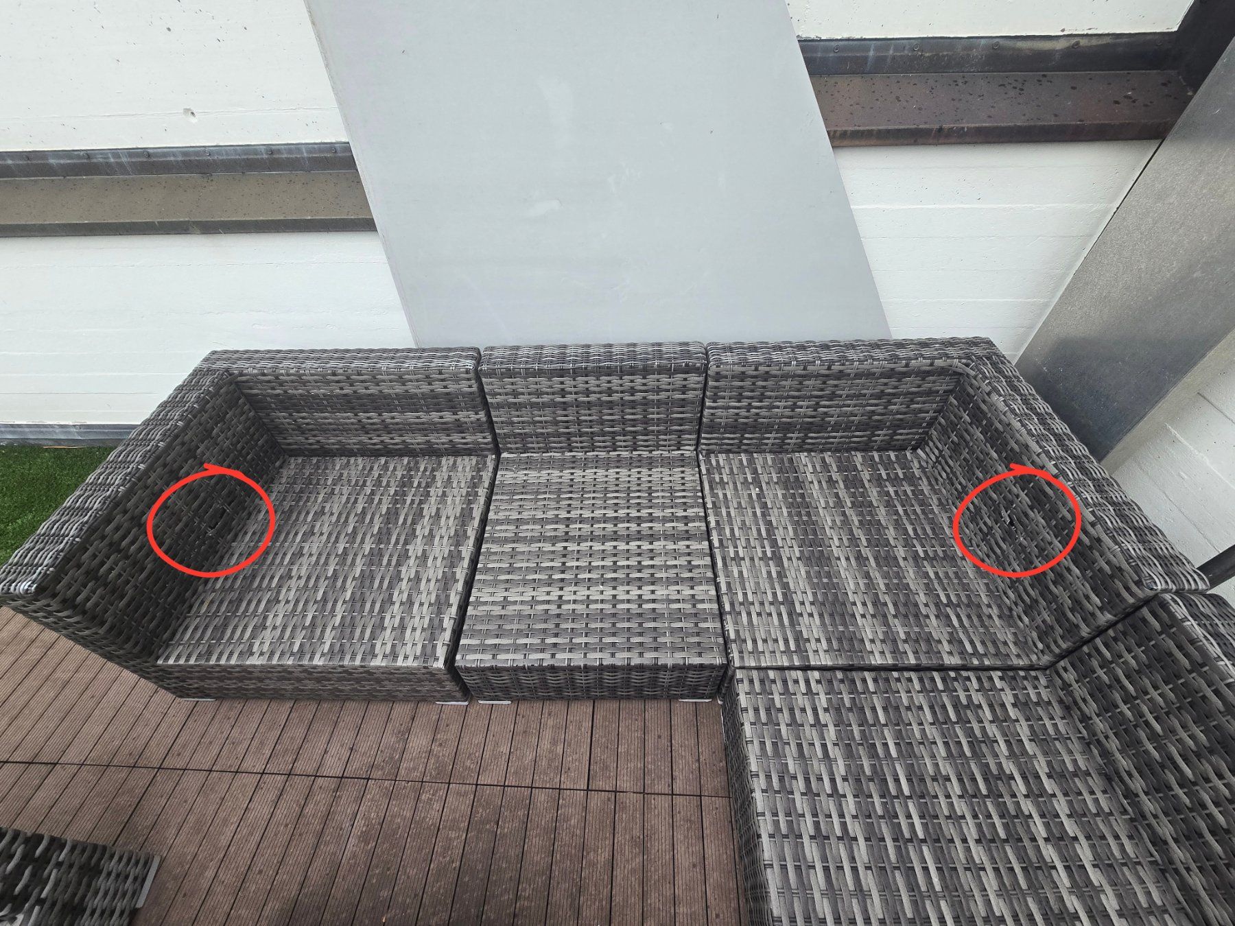 Divani: Grosse Garten Lounge Rattan Optik – Usato da Wettingen venduto da Wilma2009 4