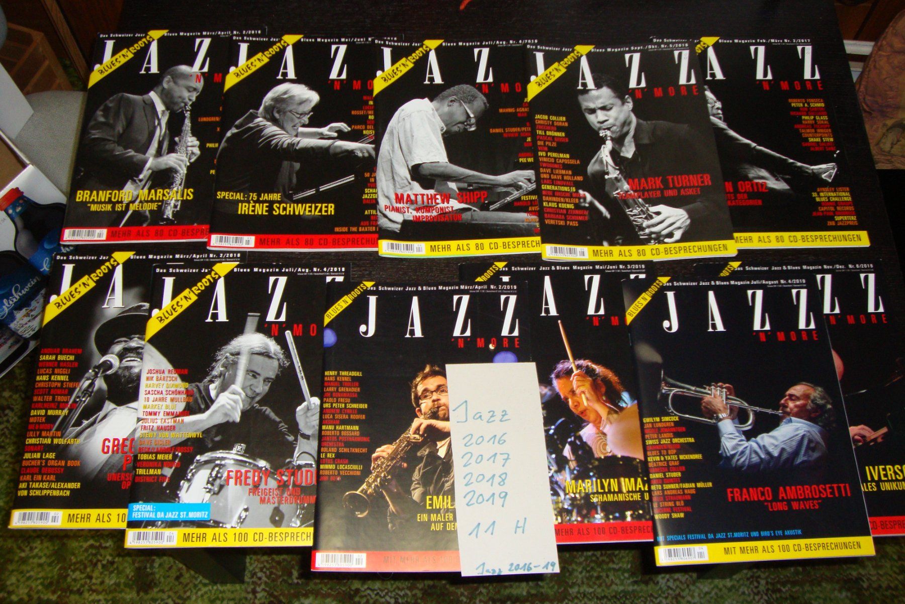 Riviste & Magazine: JAZZ - das Schweizer Jazz Magazin 2016 - 2019 – Usato da Bern venduto da Uli_10_11