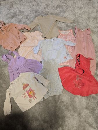 Süsses Mädchen-Kleiderpaket (10 Stk.)  Alles Gr. 80