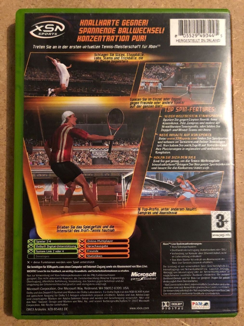 Giochi: Top Spin für Xbox – Usato da Kestenholz venduto da Mad18 1