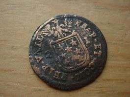 (Z2) Wallis 1/2 Batz 1721 vierfeldiges