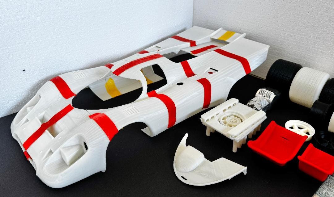 Porsche Modellini d'auto: 3D Printed Body PORSCHE 917 1:8 – Nuovo (secondo la descrizione) da Zürich venduto da Tapehead 3