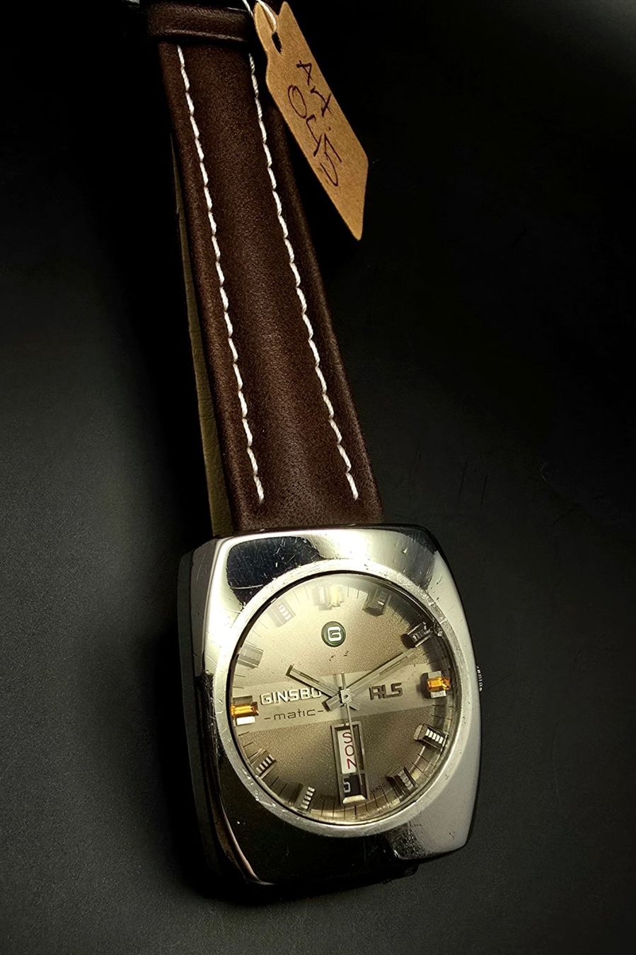 Ginsbo Watch Co Orologi: GINSBO MATIC ALS Automatic Movement Day, Date, Stahl – Usato da Neftenbach venduto da Taschen-Uhren 9