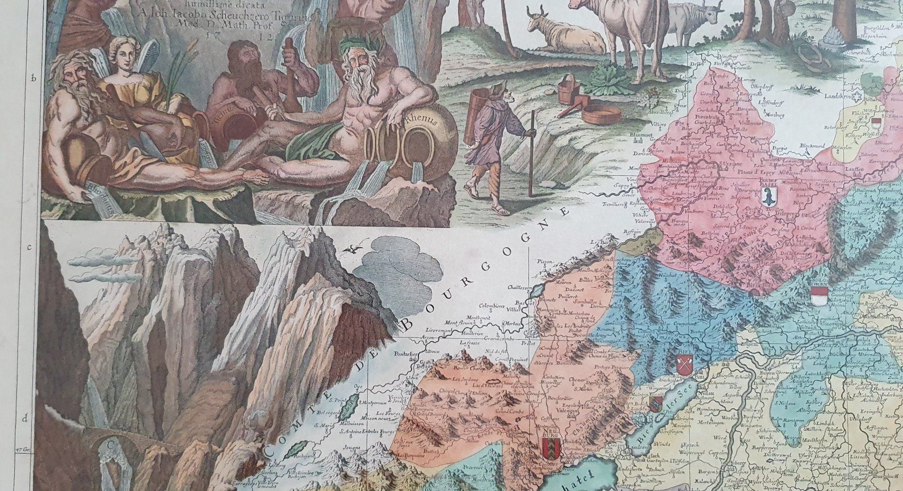 Foto & Immagini: Bild- Die Nova Helvetiae tabula geographica – Usato da Kreuzlingen venduto da Rschweiz1 6