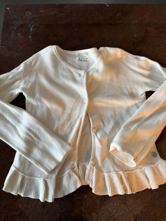 TOM TAILOR Cardigan Mädchen Gr. 116 Bio Baumwolle weiss