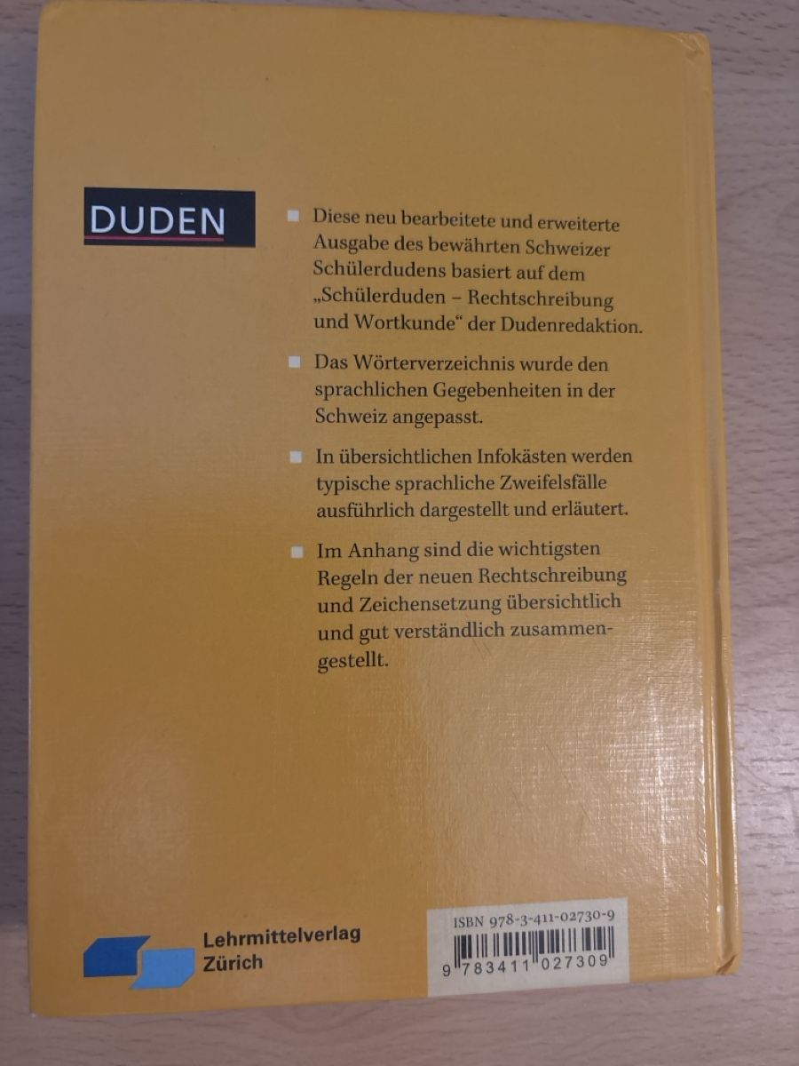 Bücher: Schweizer Schülerduden Rechtschreibung – Neu (gemäss Beschreibung) aus Buchs ZH von els_mgj9 1