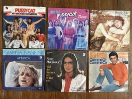 12 Schallplatten, Sammlerstueck Mix mit Pussycat und anderen