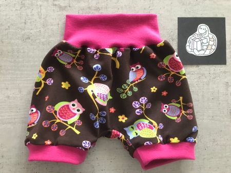 Kurze Pumphose Mitwachshose Eule Gr. 86/92 NEU