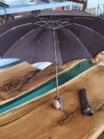 Vintage Regenschirm / Stockschirm mit Indianerk (A23)