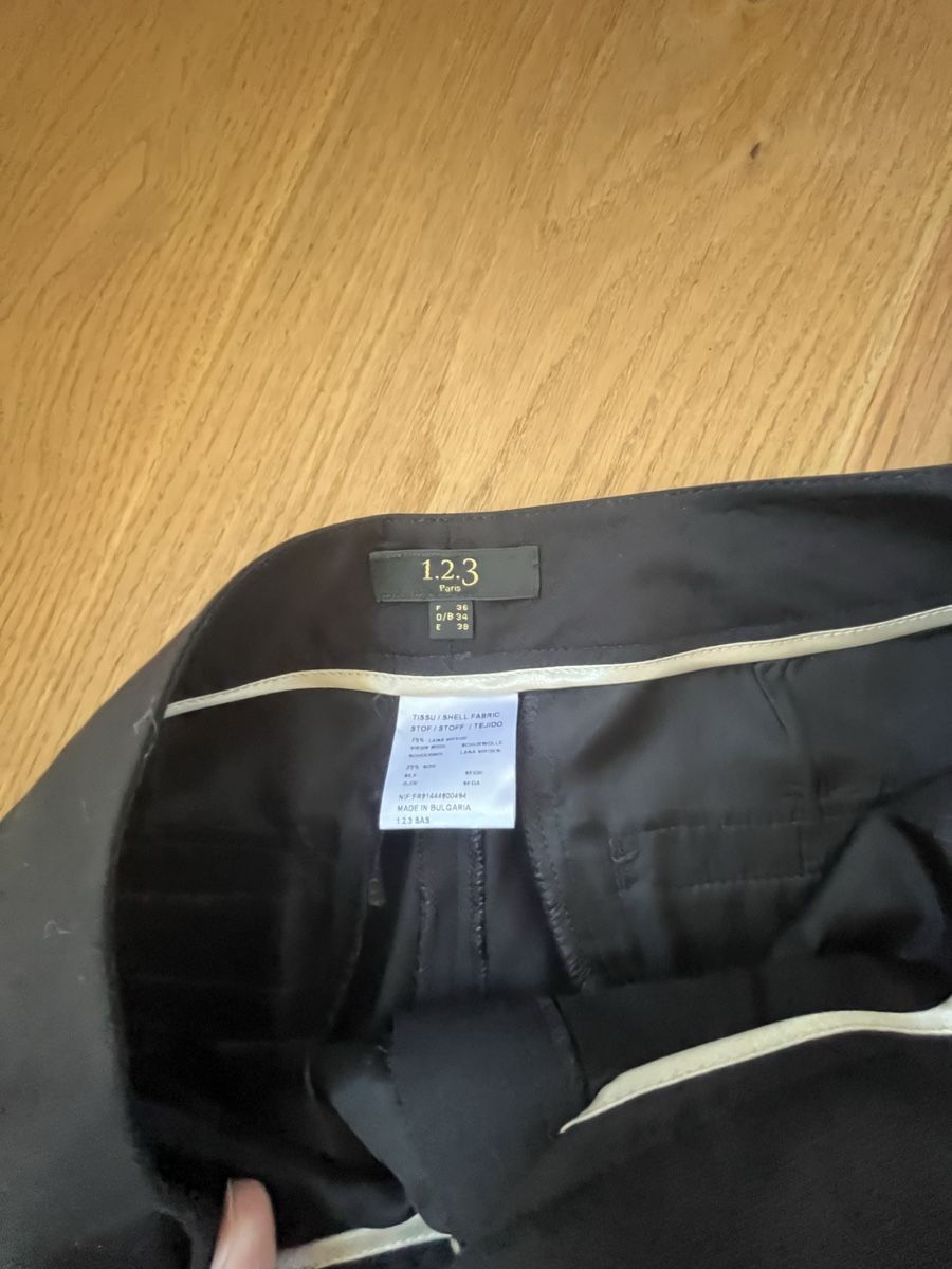 Pantaloni: Schwarze 123 Paris Hose Gr. 36, elegant,  – Usato da Wädenswil venduto da Iana32 2
