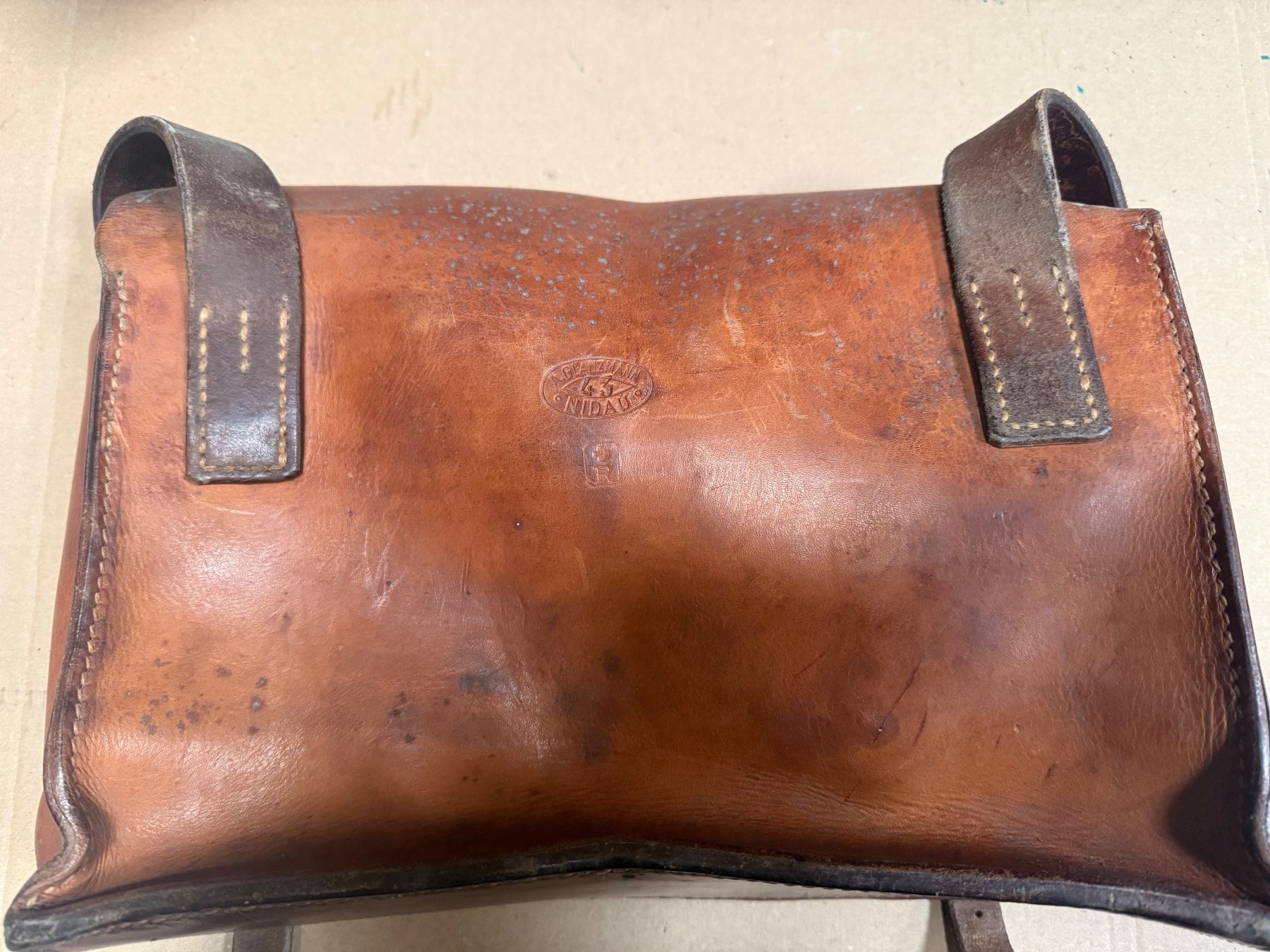 Schweizer Armee Borse: Militär Ledertasche MP 41 Schweizer Armee – Usato da Tentlingen venduto da Rmirage 2